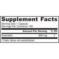 Quercetin - Kwercetyna 500 mg (100 kaps.) Jarrow Formulas