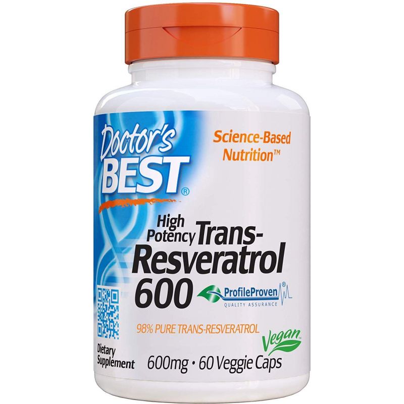 Trans-Resveratrol 600 mg (60 kaps.) Doctor's Best