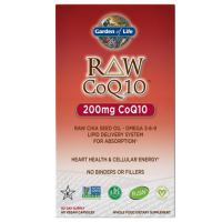RAW CoQ10 - Koenzym Q10 200 mg (60 kaps.) Garden of Life