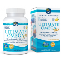 Ultimate Omega Xtra - Omega 3 o smaku cytrynowym 740 mg + Witamina D3 1000 IU (60 kaps.) Nordic Naturals