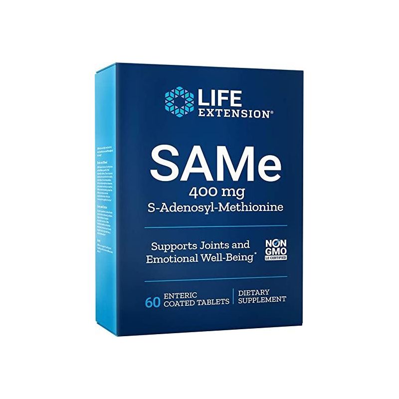 SAMe - S-Adenozylo L-Metionina 400 mg (60 tabl.) Life Extension