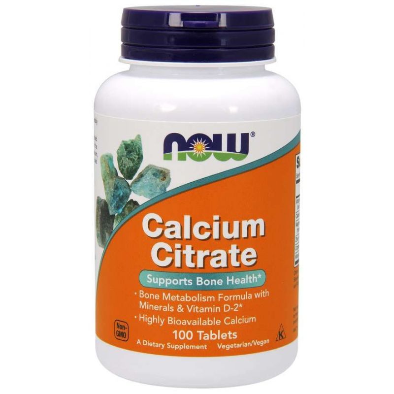 Calcium Citrate - Cytrynian Wapnia (100 tabl.) NOW Foods