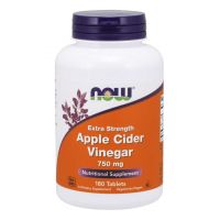 Apple Cider Vinegar - Ocet Jabłkowy 750 mg (180 tabl.) NOW Foods
