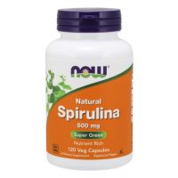 Spirulina 500 mg (120 kaps.) NOW Foods