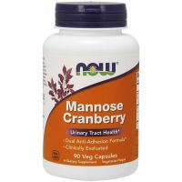 Mannose Cranberry - D-mannoza z Żurawiną (90 kaps.) NOW Foods