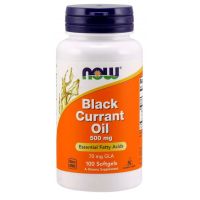 Black Currant Oil - Olej z Czarnej Porzeczki 500 mg (100 kaps.) NOW Foods