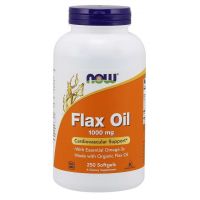 Flax Oil 1000 mg - Olej lniany (250 kaps.) NOW Foods