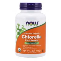 BIO Chlorella - rozerwane ściany komórkowe (113 g) NOW Foods
