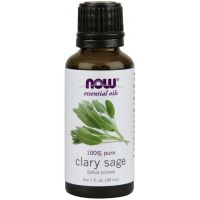 Clary Sage - 100% Olejek z Szałwii - Szałwia (30 ml) NOW Foods