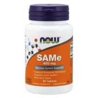 SAMe - S-Adenozylo L-Metionina 400 mg (30 tabl.) NOW Foods