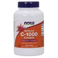 Buforowana Witamina C 1000 mg + Bioflawonoidy Cytrusowe 250 mg (180 tabl.) NOW Foods