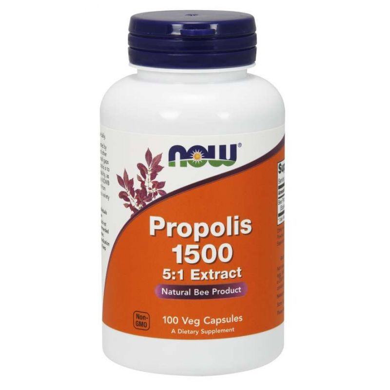 Propolis 1500 - ekstrakt 5:1 (100 kaps.) NOW Foods