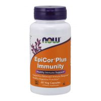 EpiCor Plus Immunity - Saccharomyces Cerevisiae 500 mg (60 kaps.) NOW Foods