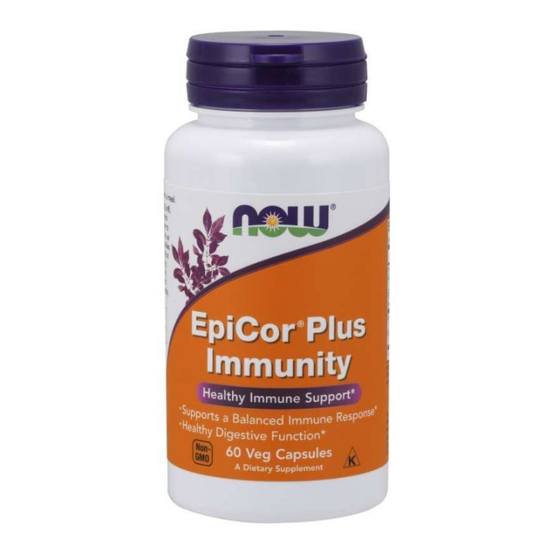 EpiCor Plus Immunity - Saccharomyces Cerevisiae 500 mg (60 kaps.) NOW Foods