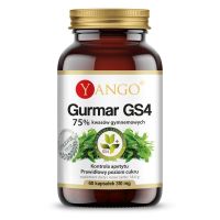 Gurmar GS4® - ekstrakt standaryzowany na 75% kwasów gymnemowych (60 kaps.) Yango