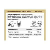 Taurynian Magnezu 200 mg (60 kaps.) Yango