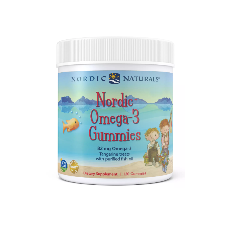 Nordic Omega-3 Gummies - Omega 3 o smaku mandarynkowym (120 żelków) Nordic Naturals
