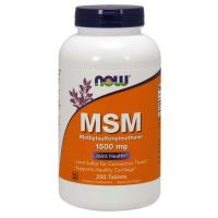 MSM - Siarka MSM /metylosulfonylometan/ 1500 mg (200 tabl.) NOW Foods