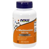 L-Metionina 500 mg (100 kaps.) NOW Foods