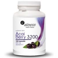 Acai Berry 3200 - Jagody Acai ekstrakt 4:1 (100 kaps.) Aliness