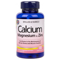 Calcium Magnesium plus Zinc - Wapń, Magnez i Cynk (100 tabl.) Holland & Barrett