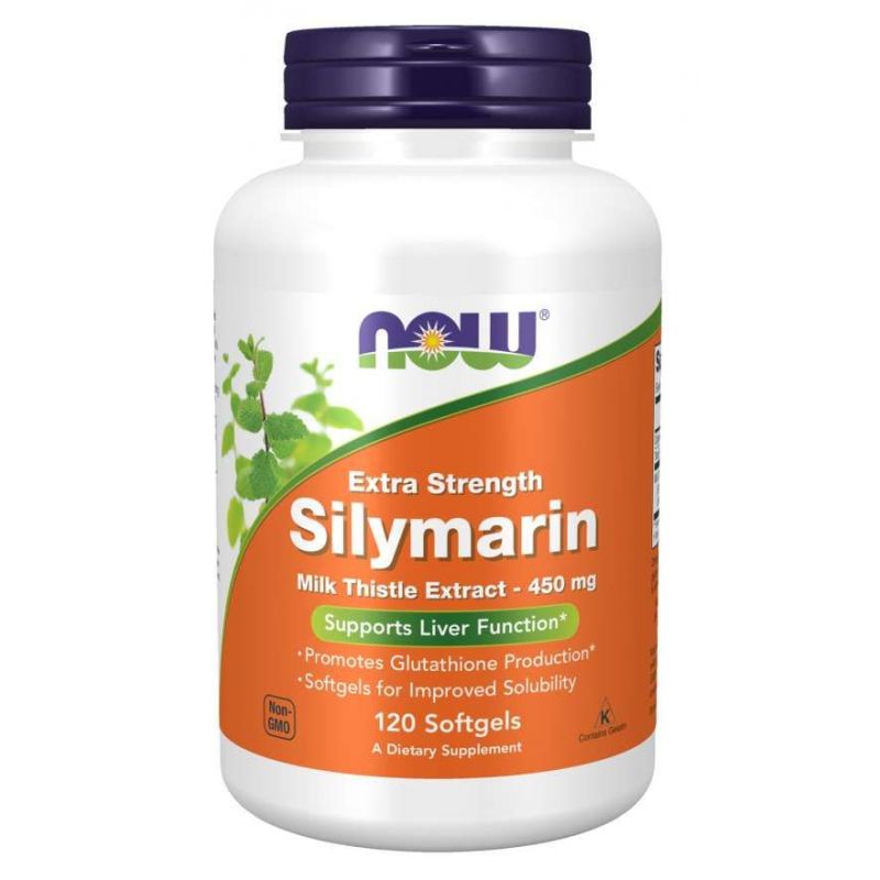 Silymarin - Sylimaryna z Ostropestu Plamistego 450 mg (120 kaps.) NOW Foods