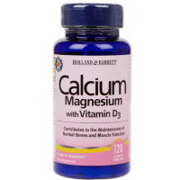 Calcium Magnesium plus Vitamin D3 - Wapń, Magnez i Witamina D3 (120 tabl.) Holland & Barrett