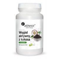 Węgiel Aktywny z Kokosa 300 mg (100 kaps.) Aliness