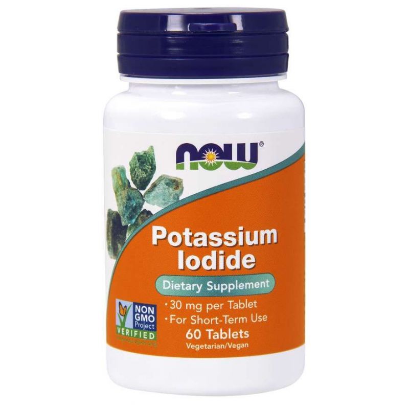 Potassium Iodide - Jodek Potasu 30 mg (60 tabl.) NOW Foods