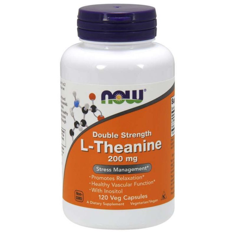 L-Teanina 200 mg (120 kaps.) NOW Foods