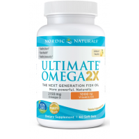 Ultimate Omega 2X with Vitamin D3 - Omega 3 + Witamina D3 o smaku cytrynowym (60 kaps.) Nordic Naturals