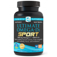 Ultimate Omega-D3 Sport - Omega 3 + Witamina D3 o smaku cytrynowym (60 kaps.) Nordic Naturals