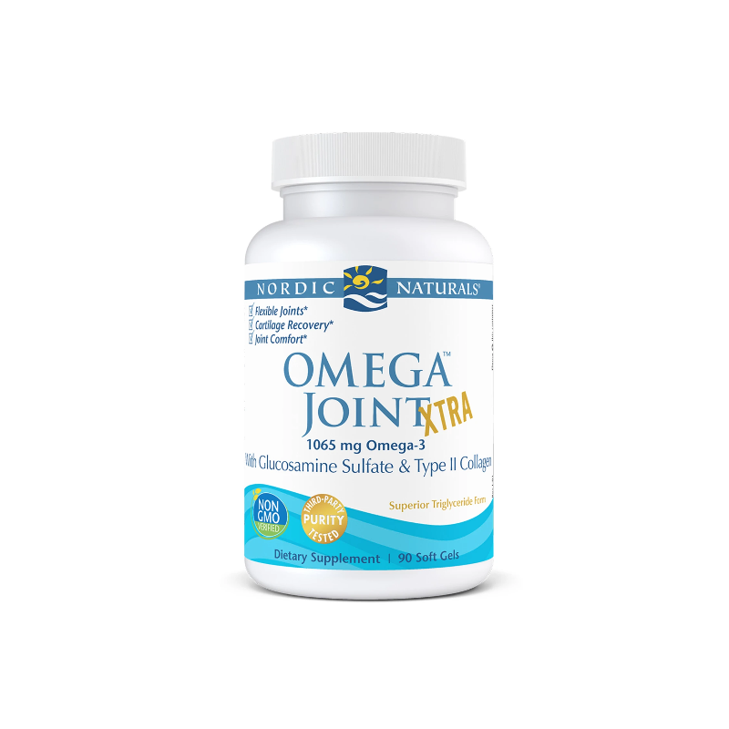 Omega Joint Xtra - Omega 3 + Glukozamina + Kolagen typu II (90 kaps.) Nordic Naturals