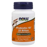 Probiotic-10™ - 25 miliardów CFU (50 kaps.) NOW Foods