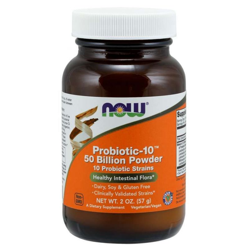 Probiotic-10™ - 50 miliardów CFU (57 g) NOW Foods
