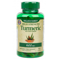 Turmeric - Kurkuma 600 mg + Czarny Pieprz 5 mg (90 kaps.) Holland & Barrett