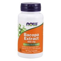 Bakopa (Brahmi) 450 mg - Bacopa Monnieri 40% bakozydów (90 kaps.) NOW Foods