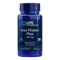 Iron Protein Plus - Żelazo (Bursztynian Białkowy) IronAid (100 kaps.) Life Extension