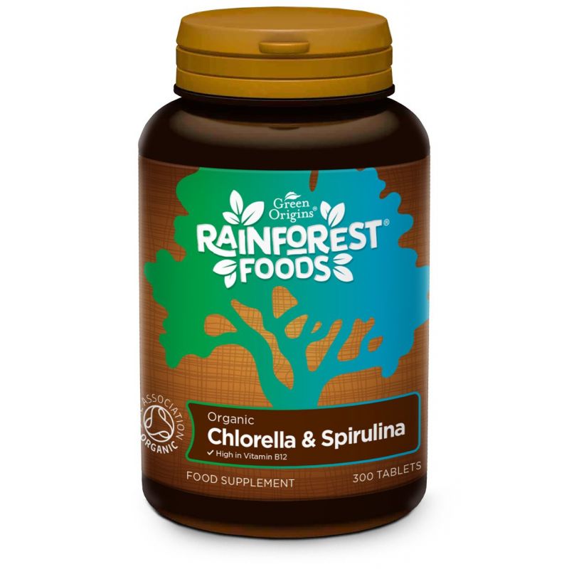 BIO Chlorella & BIO Spirulina (300 tabl.) Rainforest Foods