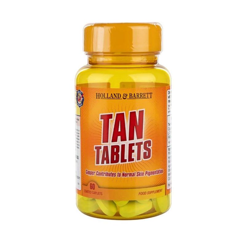 Tan Tablets - L-Tyrozyna + PABA + Miedź (60 kapl.) Holland & Barrett