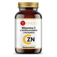 Witamina C 440 mg z bioflawonoidami + Cynk organiczny 15 mg (90 kaps.) Yango
