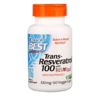 Trans-Resveratrol 100 mg + Polifenole 80 mg (60 kaps.) Doctor's Best