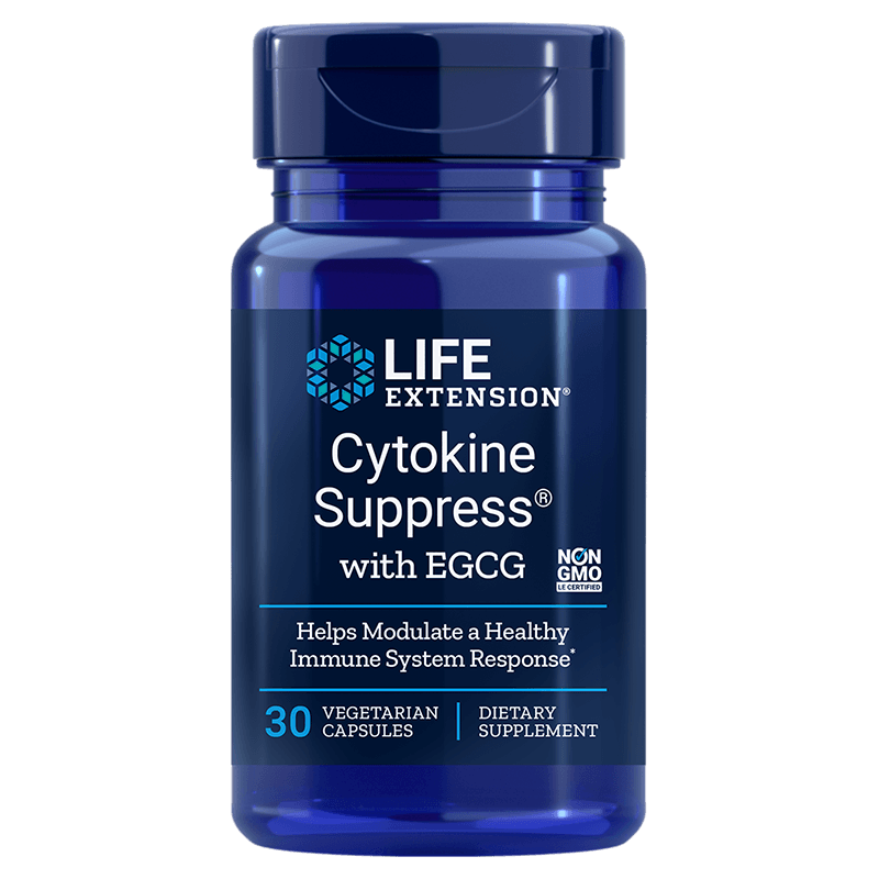 Cytokine Suppress with EGCG - Cytokina i Zielona Herbata (30 kaps.) Life Extension