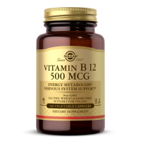 Vitamin B12 - Witamina B12 /cyjanokobalamina/ 500 mcg (100 kaps.) Solgar