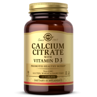 Calcium Citrate with Vitamin D3 - Wapń /cytrynian wapnia/ + Witamina D3 /cholekalcyferol/ (60 tabl.) Solgar