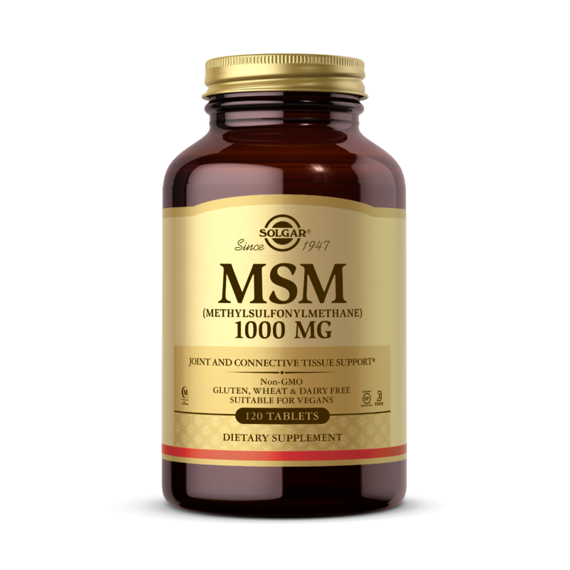 MSM - Siarka MSM /metylosulfonylometan/ 1000 mg (120 tabl.) Solgar