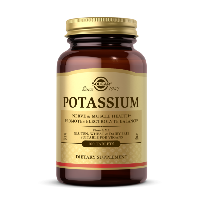 Potassium - Glukonian Potasu 99 mg (100 tabl.) Solgar