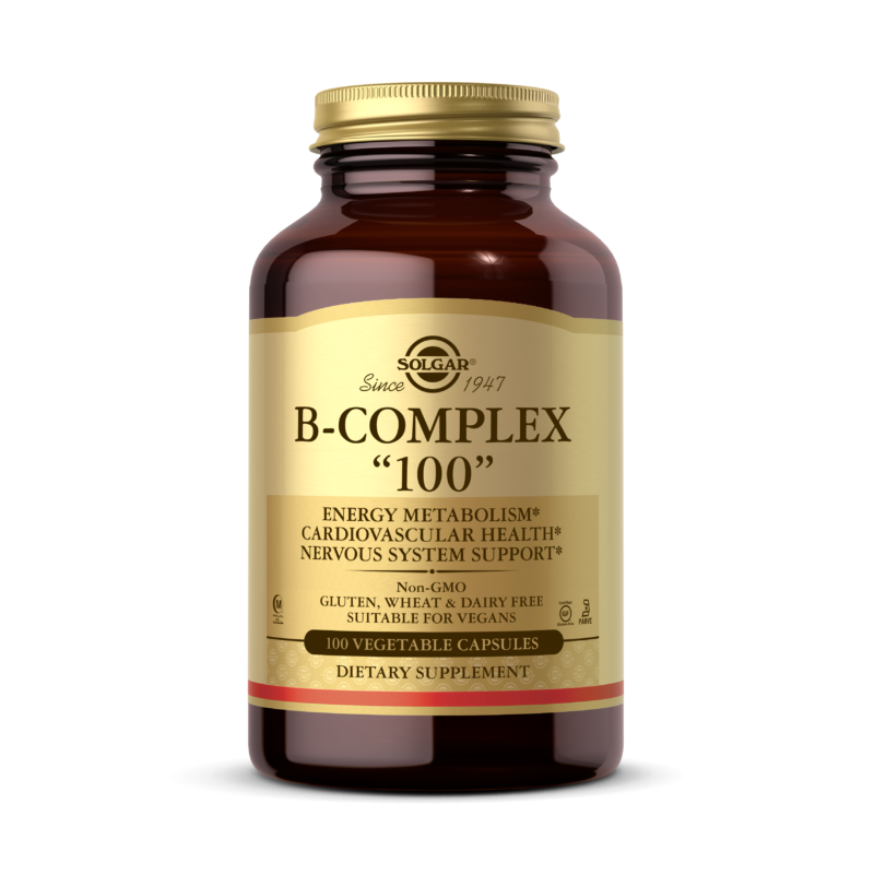 Vitamin B-Complex "100" - Kompleks Witamin B (100 kaps.) Solgar