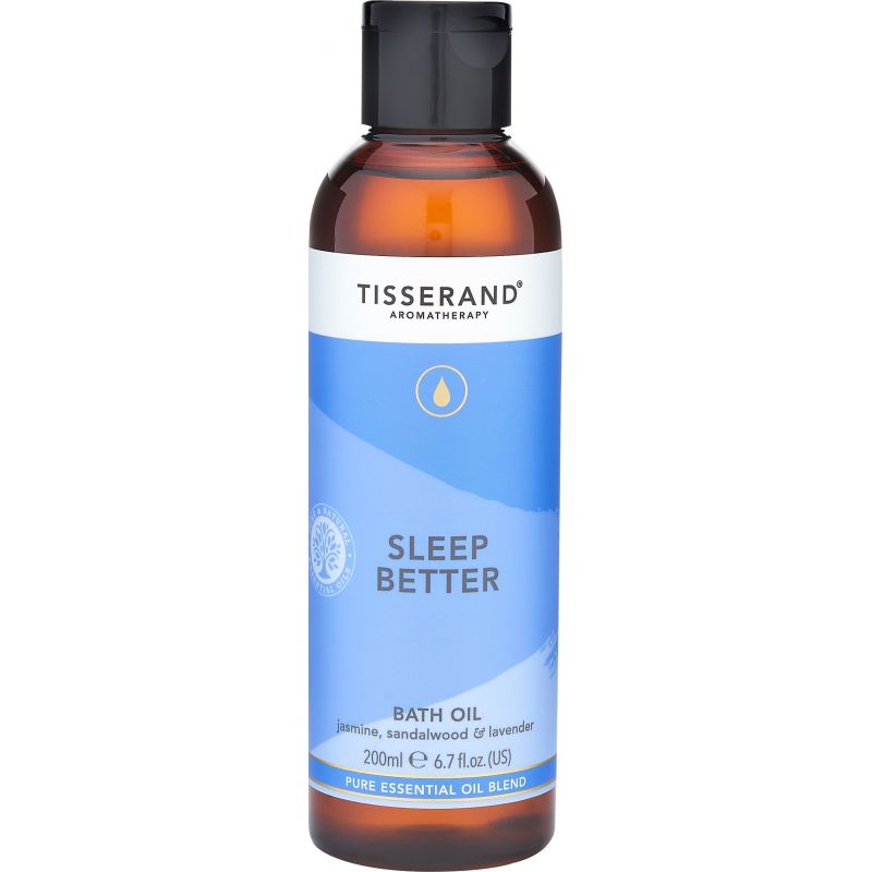 Sleep Better Bath Oil - Olejek do kąpieli/ Jaśmin + Drzewo sandałowe + Lawenda (200 ml) Tisserand
