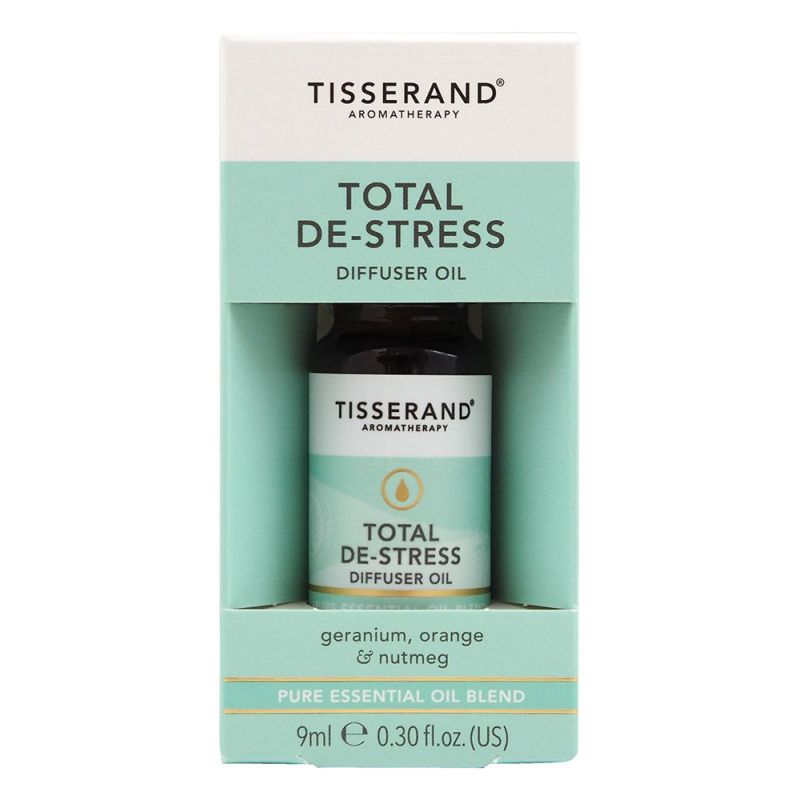 Total De-Stress Diffuser Oil - Geranium + Pomarańcza + Gałka muszkatołowa (9 ml) Tisserand